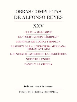 cover image of Obras completas, XXV